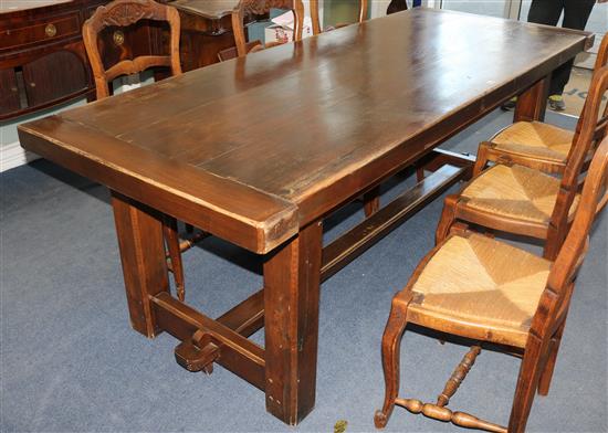 A French oak refectory table